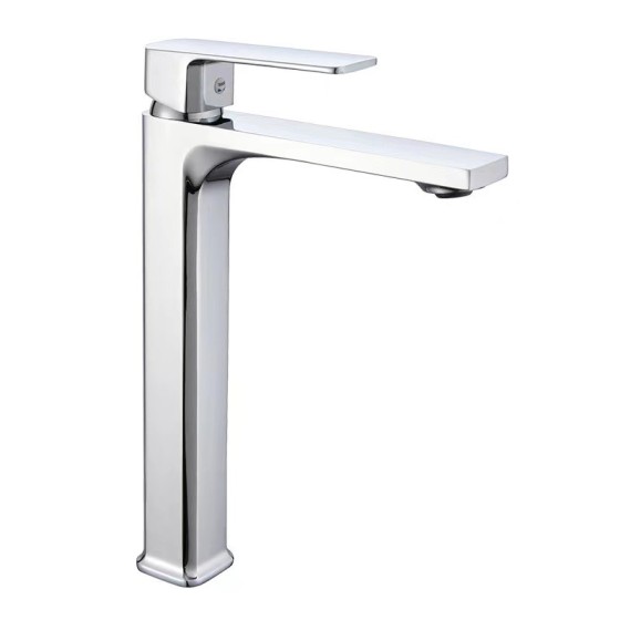 A1113 chrome and black basin mixer from china